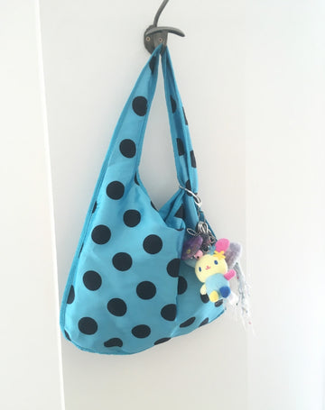 Inti Blue Big Dot Shoulder Bag